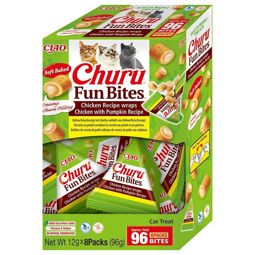 Inaba Fun Bites Przysmak dla Kota Kurczak i Dynia 8x12g